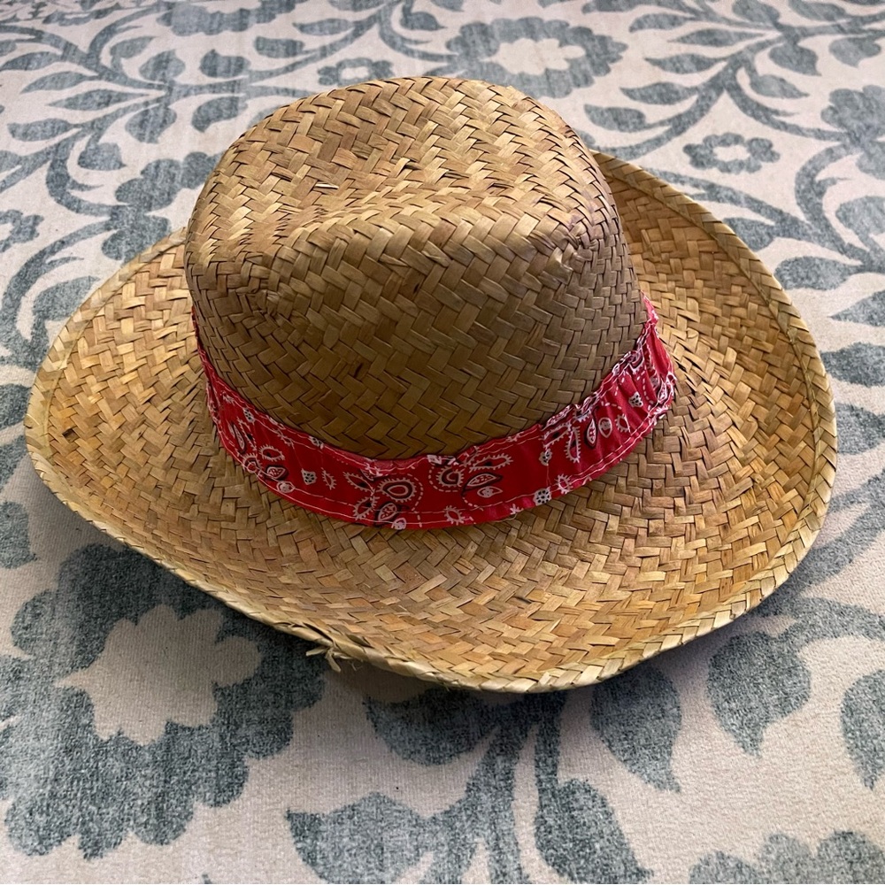 🎃👻 Natural Woven Hat • cosplay or gardening hat
